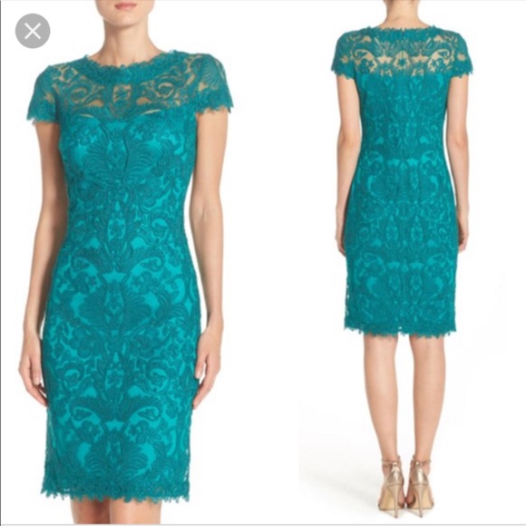 Tadashi Shoji Illusion Lace Dress